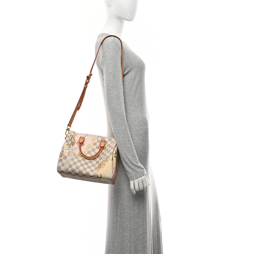 Damier Azur Nautical Speedy Bandouliere 25