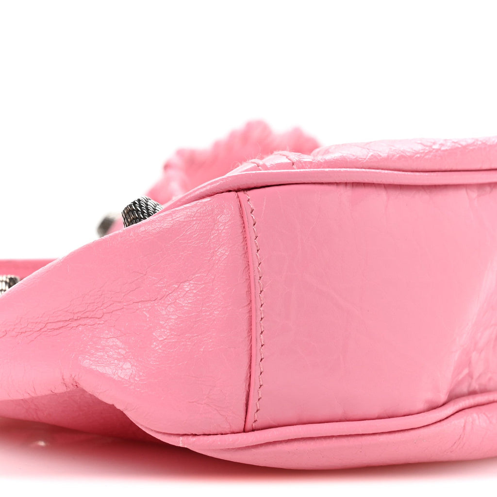 Agneau Arena Le Cagole Shoulder Bag XS Candy Pink