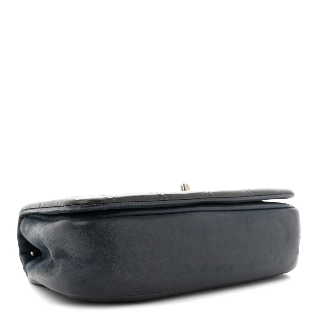 Calfskin Diamond Embossed New Chic Flap Blue
