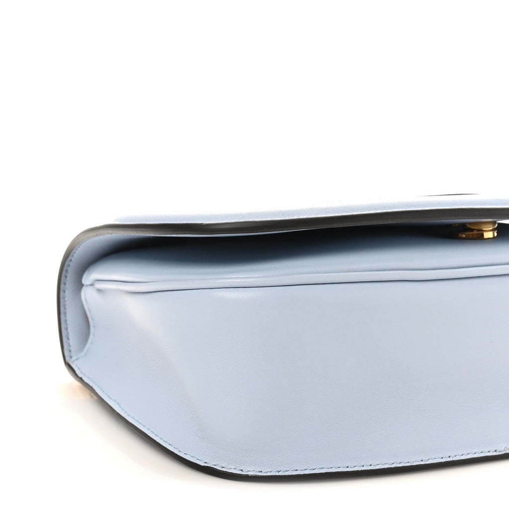 Roxy Calfskin Medium Blondie Top Handle Bag Cloudy Blue