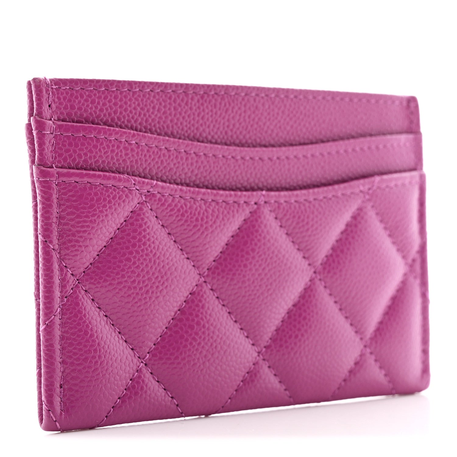 Caviar Quilted  Holder Purple