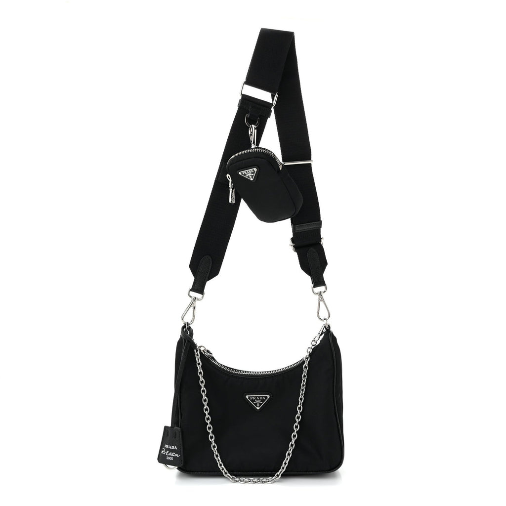 Nylon Re-Edition 2005 Shoulder Bag Black