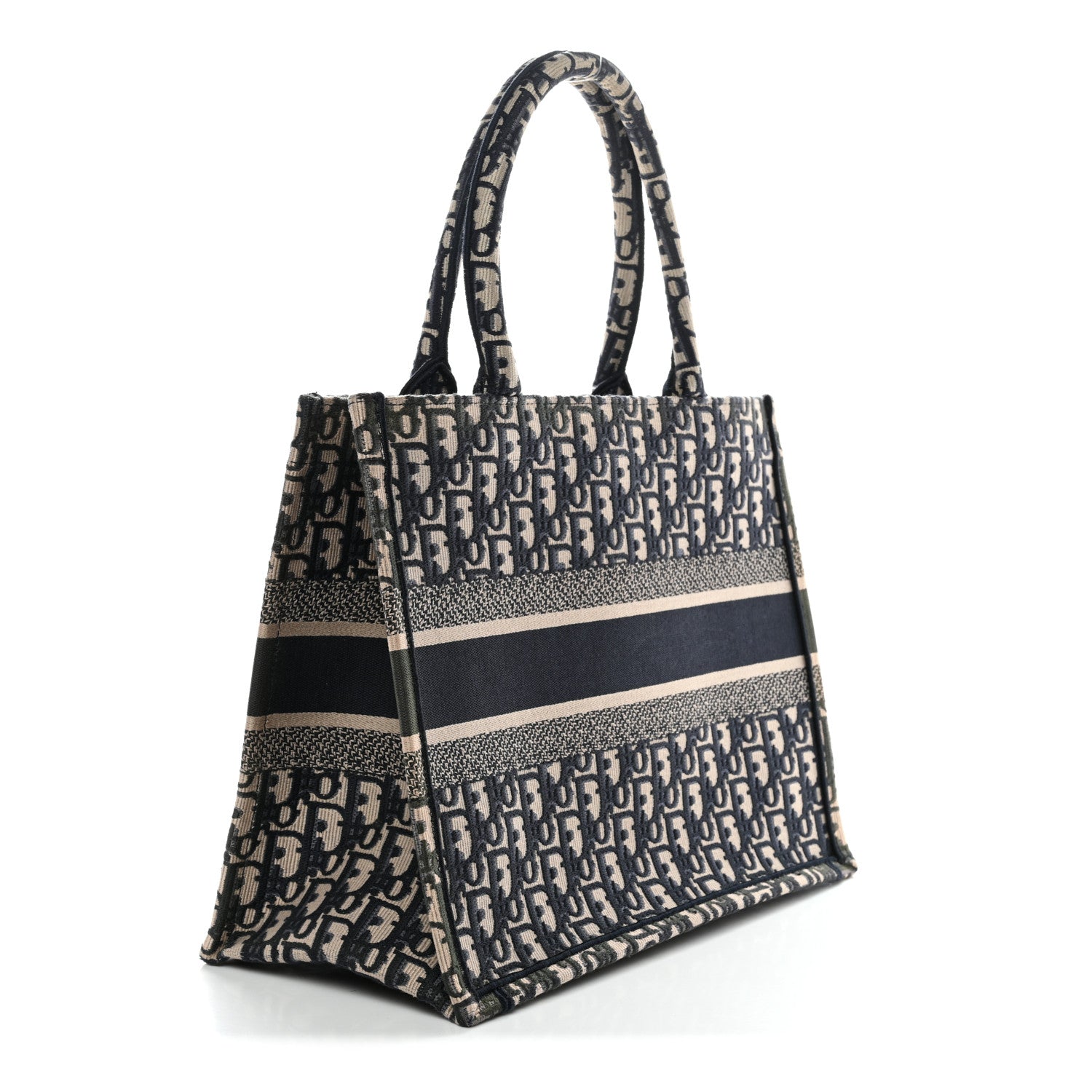 Oblique Medium Book Tote Blue Multicolor