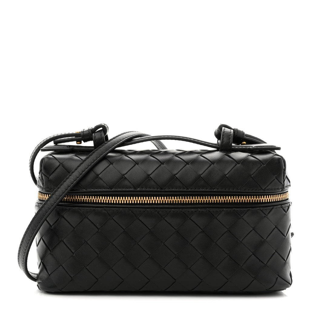 Calfskin Intrecciato Bang Bang Vanity Case Black