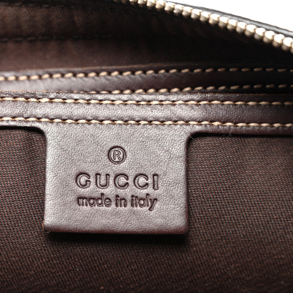 GG Supreme Monogram Belt Bag Dark Brown