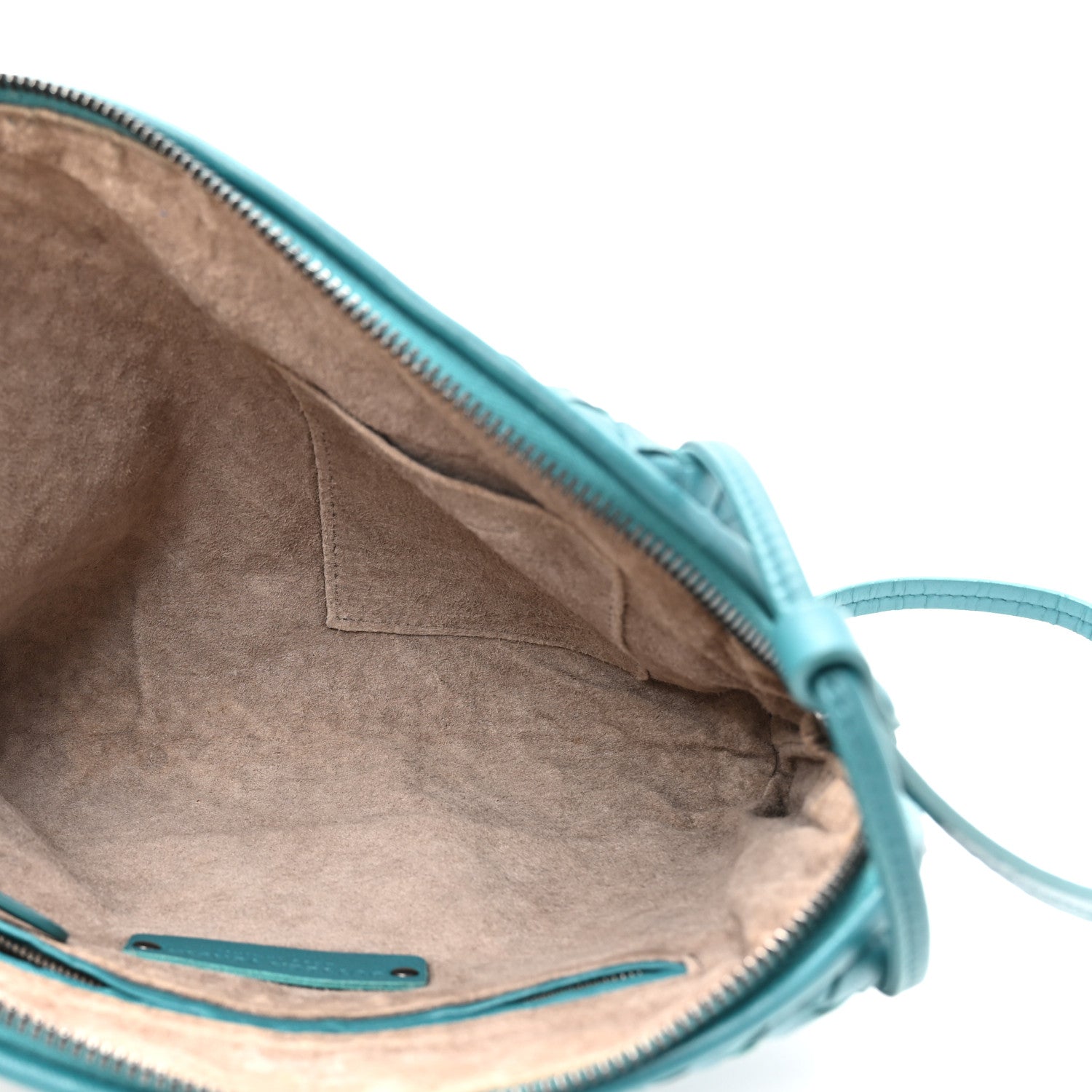 Nappa Intrecciato Nodini Crossbody Messenger Mallard