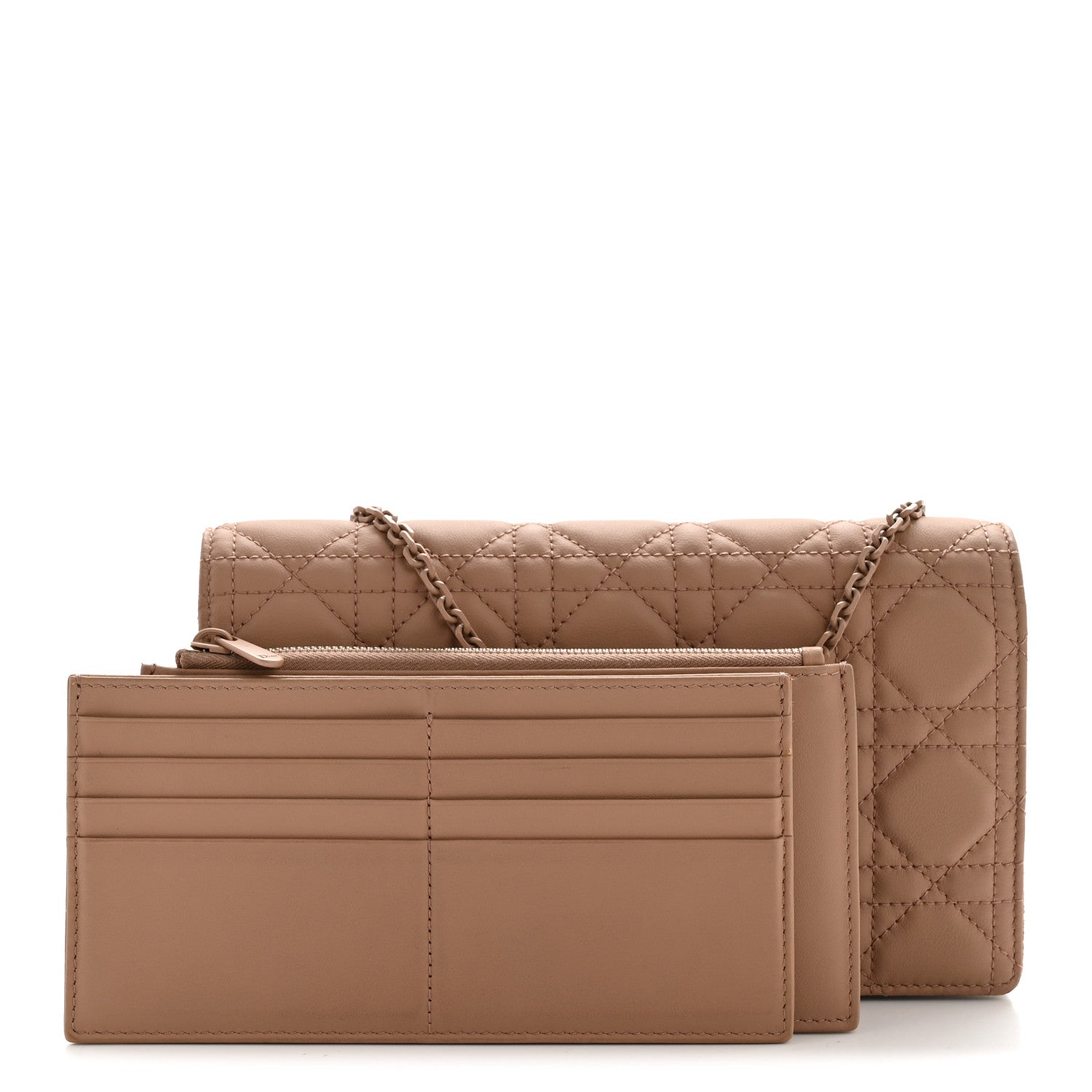 Ultra Matte Calfskin Cannage Lady Dior Clutch Fard