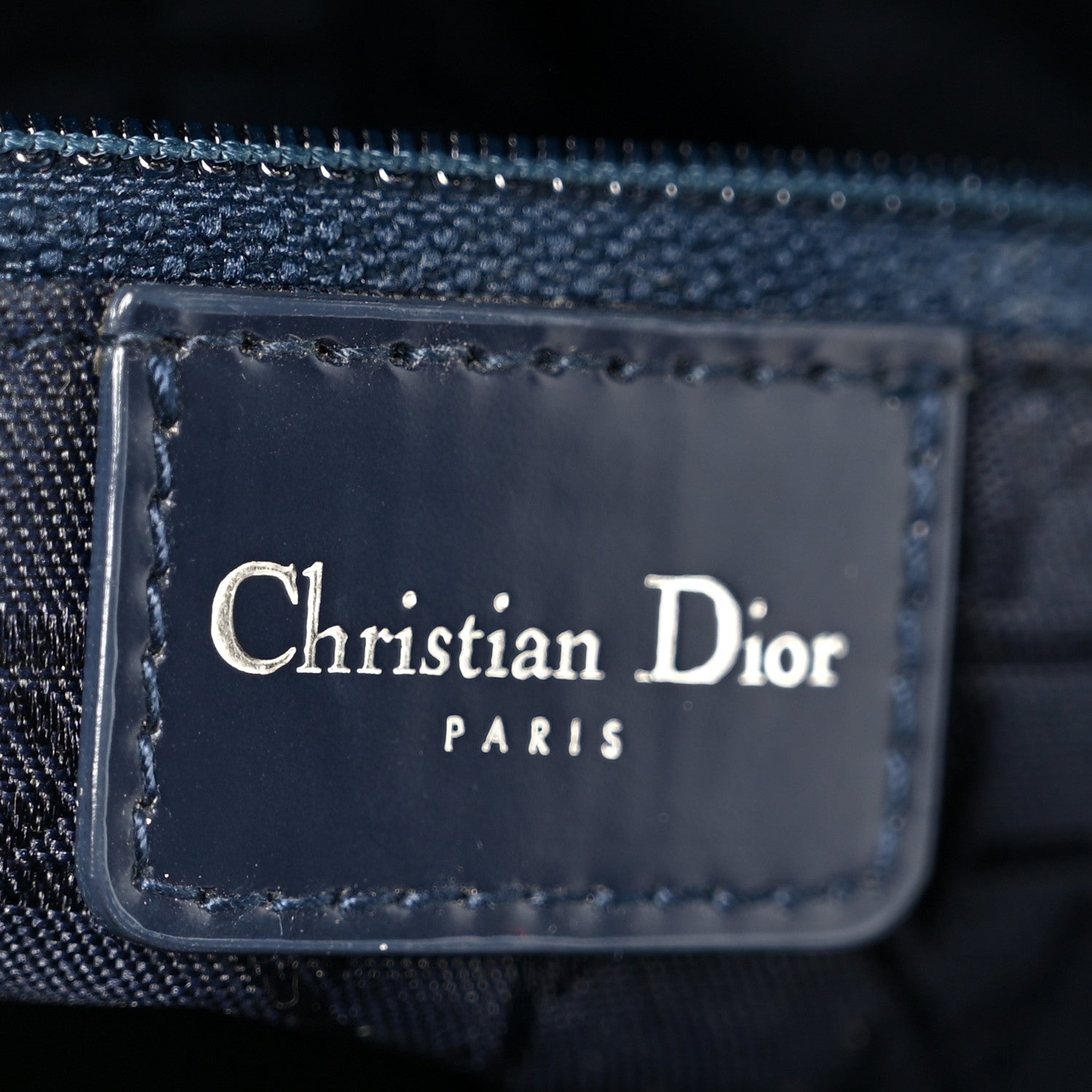 Denim Cannage Medium Lady Dior Blue Black