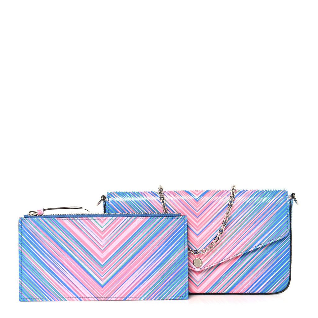 Epi Tropical Pochette Felicie Blue Rose