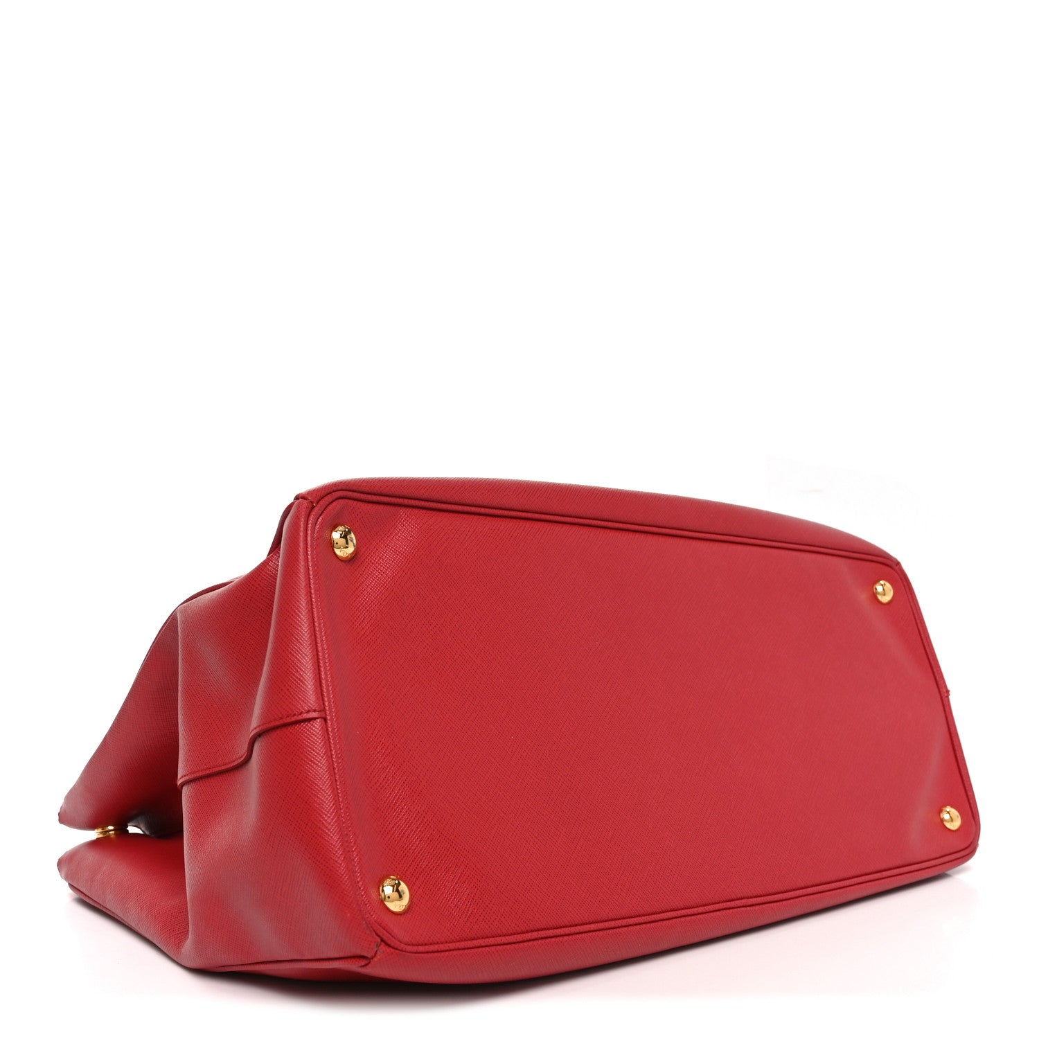 Saffiano Lux Extra Large Galleria Double Zip Tote Fuoco