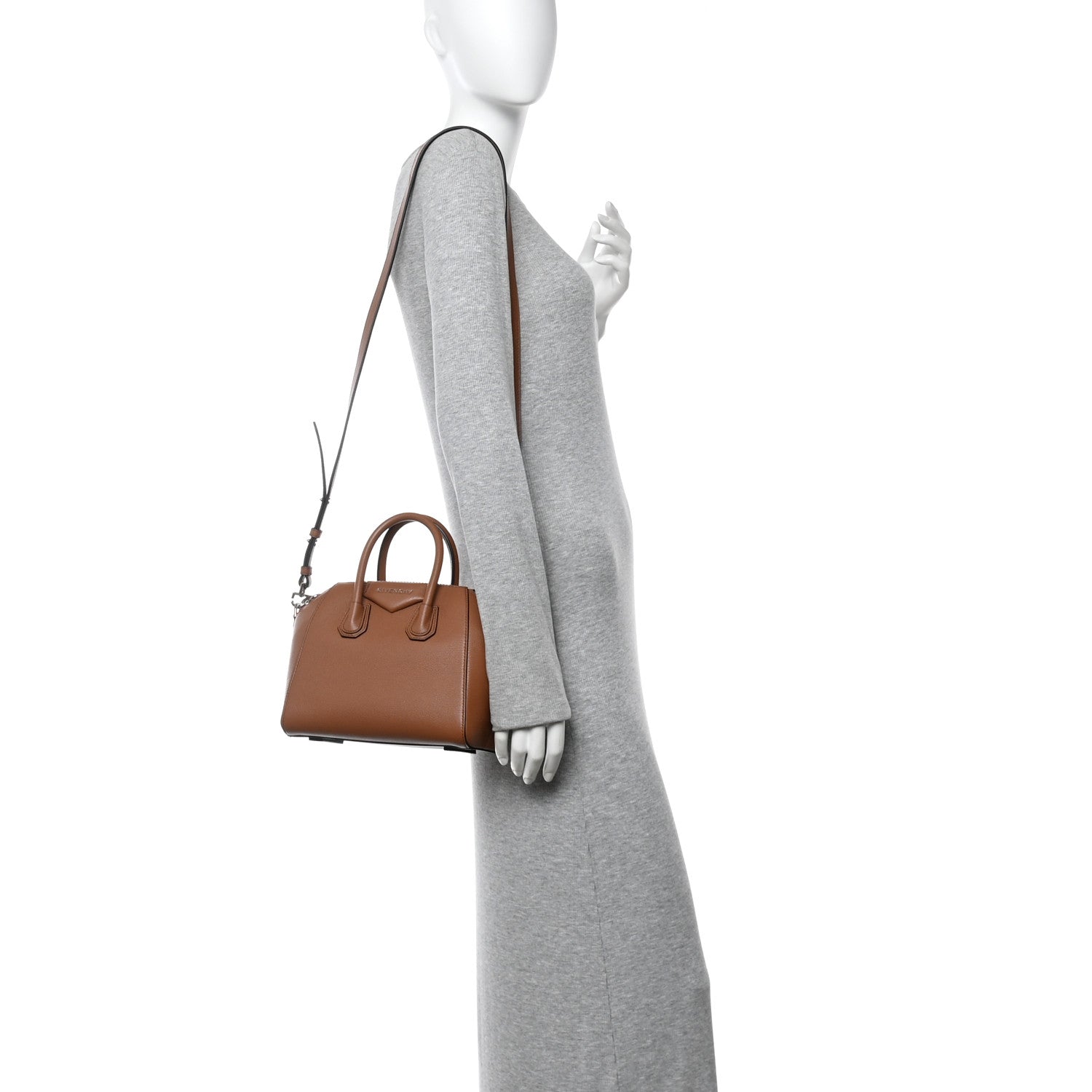 Sugar Goatskin Mini Antigona Caramel