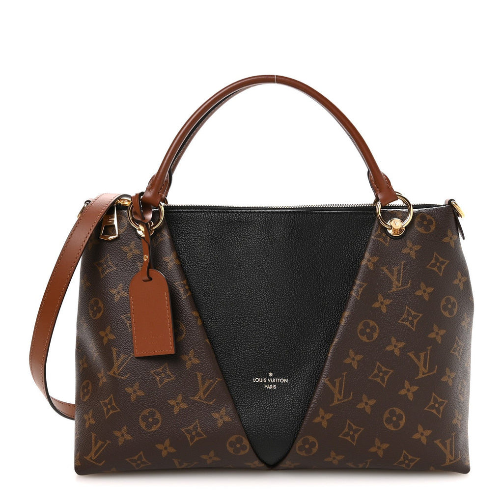 Monogram V Tote MM Black