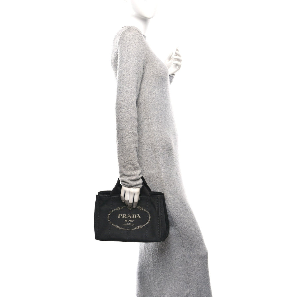Denim Canapa Logo Tote Black