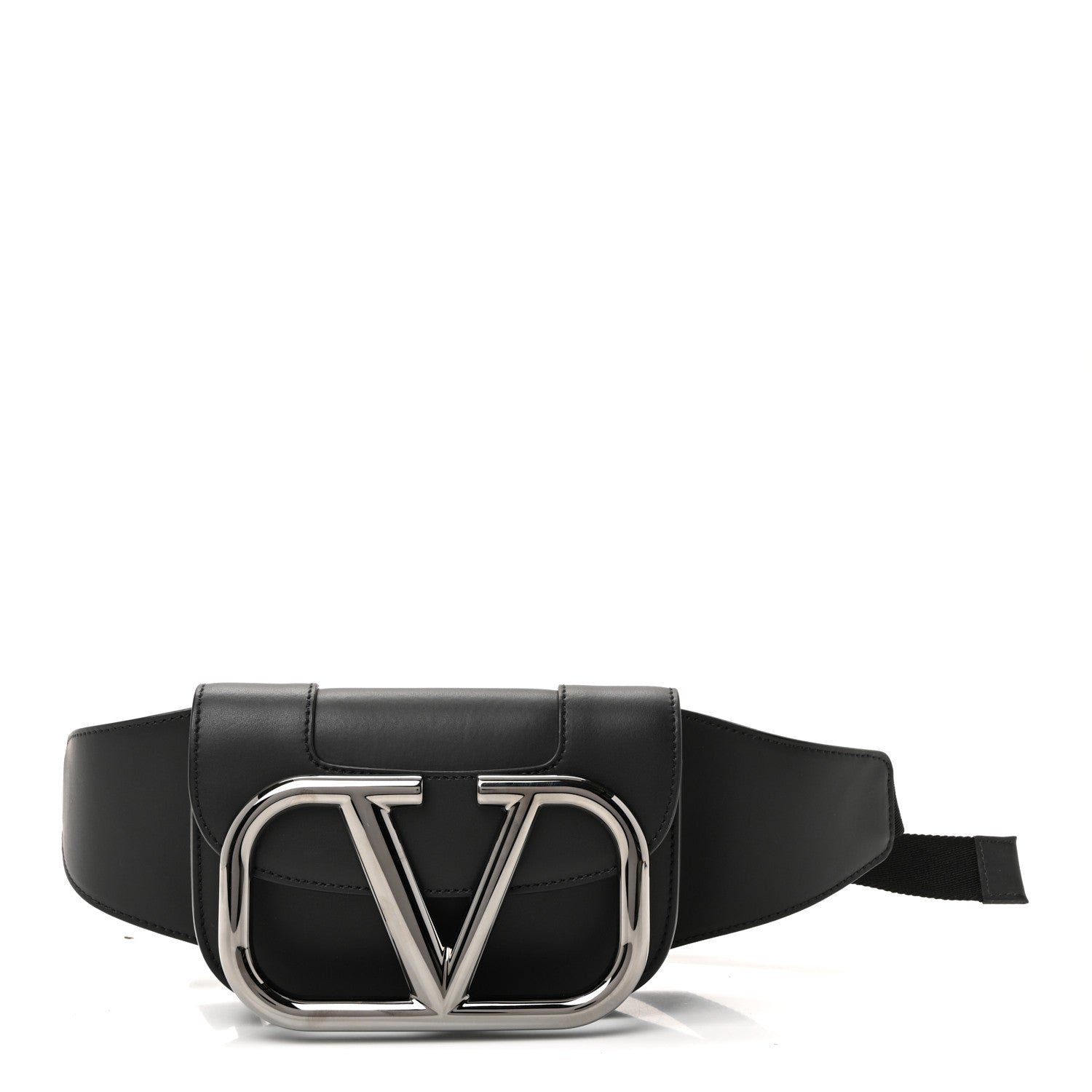 Calfskin Mini Supervee Belt Bag Black