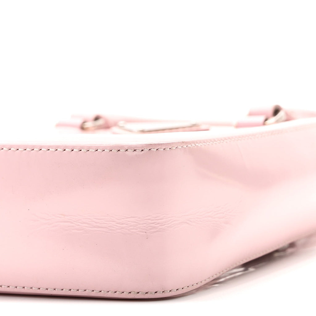 Spazzolato Triangle Small Double Handle Crossbody Tote Alabastro