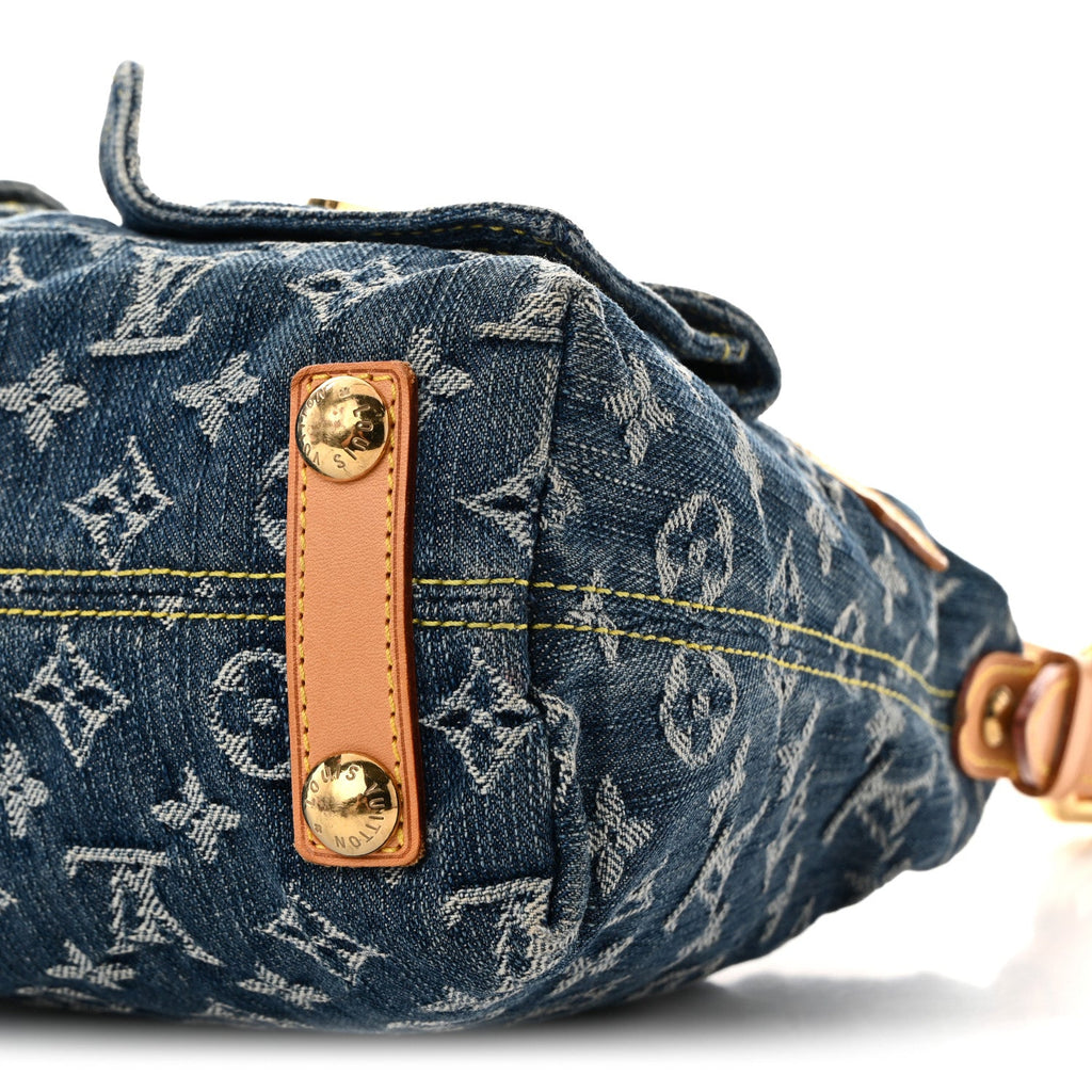 Monogram Denim Baggy PM Blue