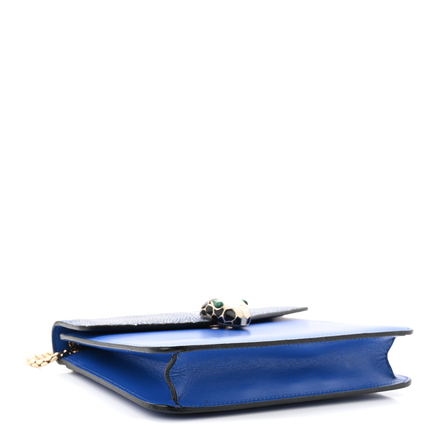 Galuchat Calfskin Serpenti Forever Crossbody Bag Blue
