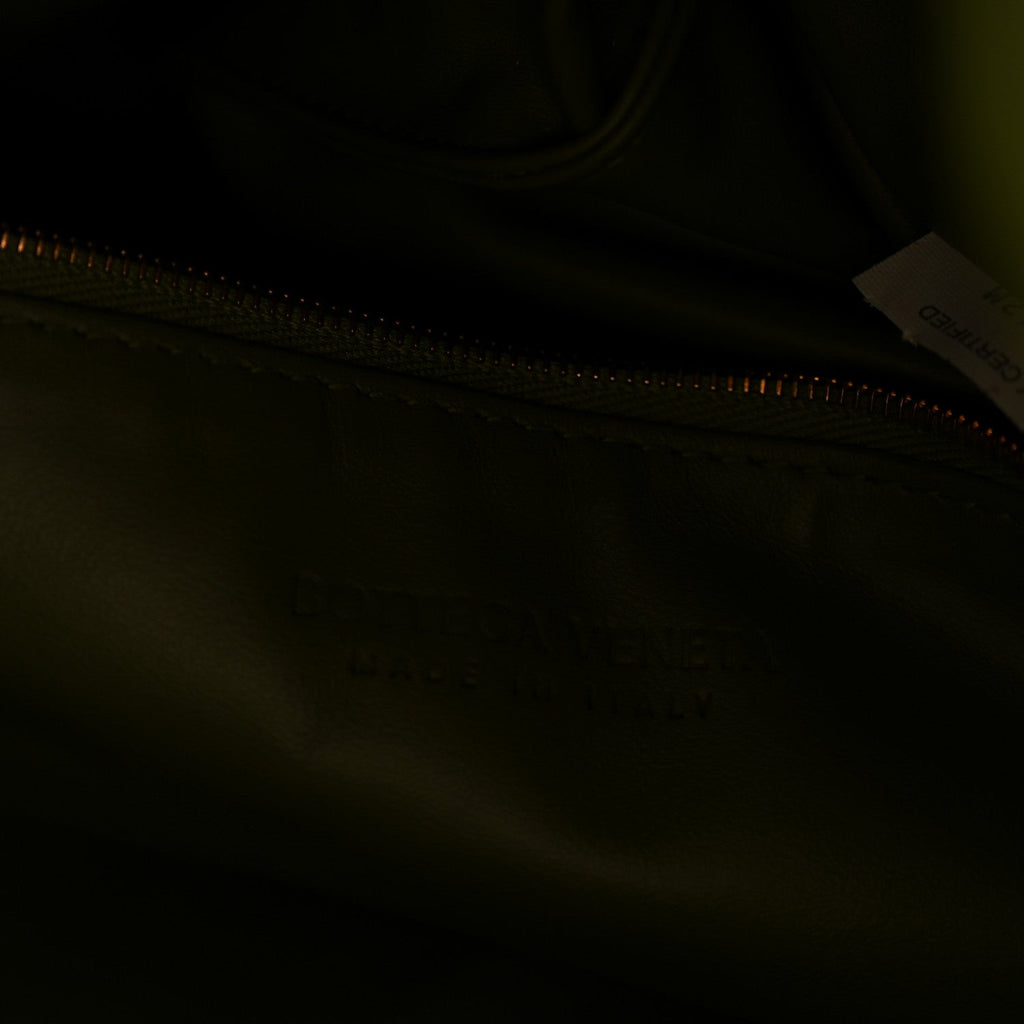 Calfskin Intrecciato Large Hop Matcha
