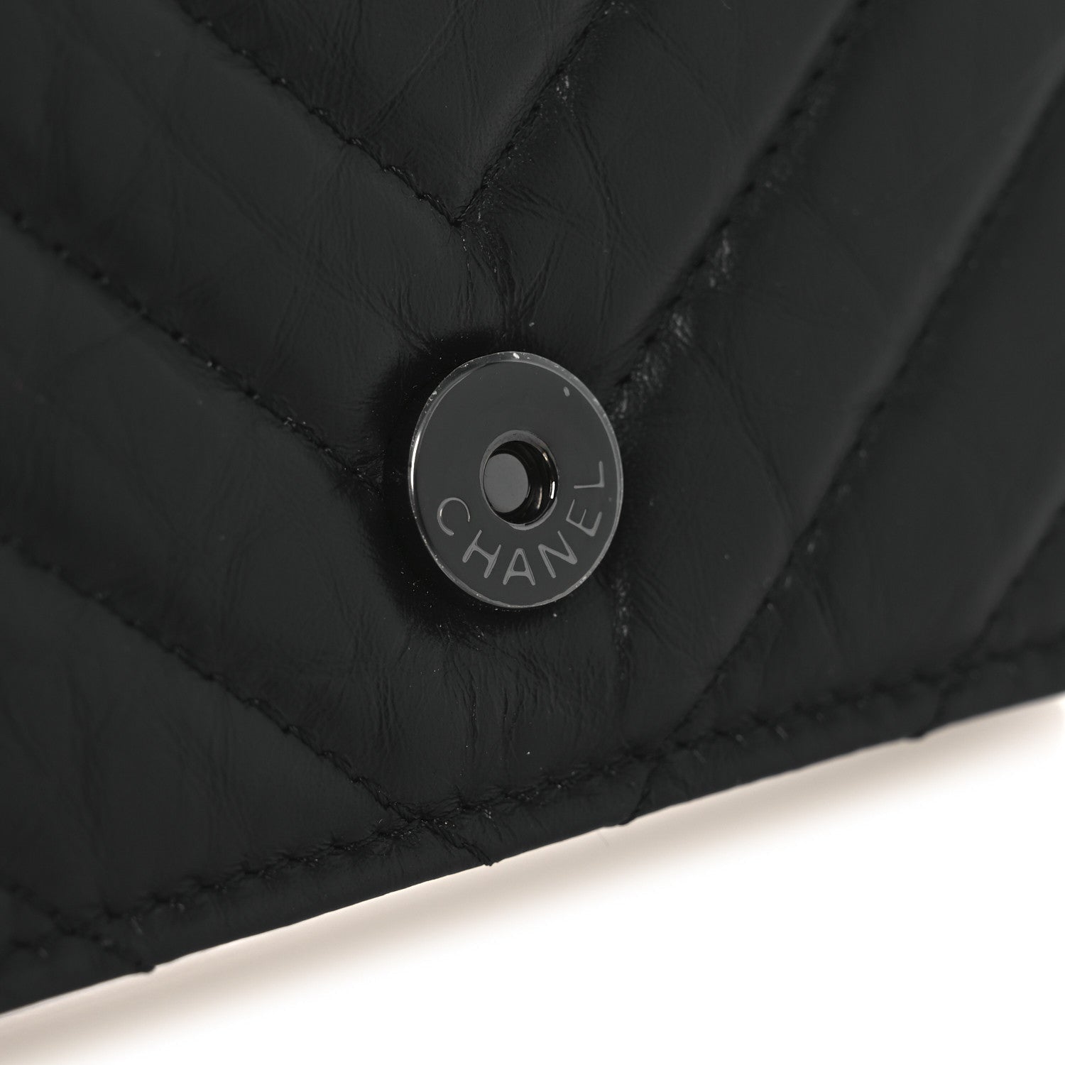 Aged Calfskin Chevron Quilted Reissue Belt Bag So Black
