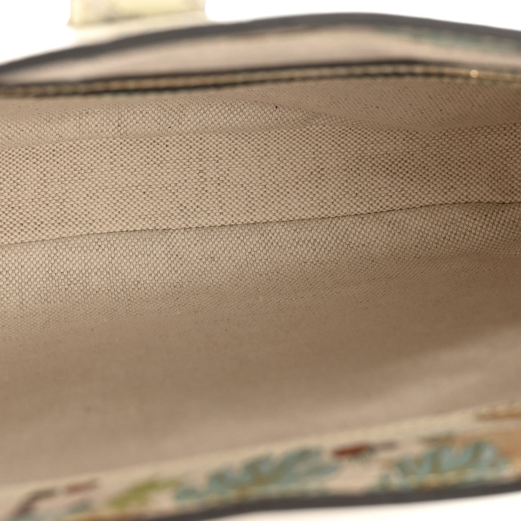 New Shangai Calfskin Tiger Savanah Small Jackie 1961 Hobo Chalky White Multicolor