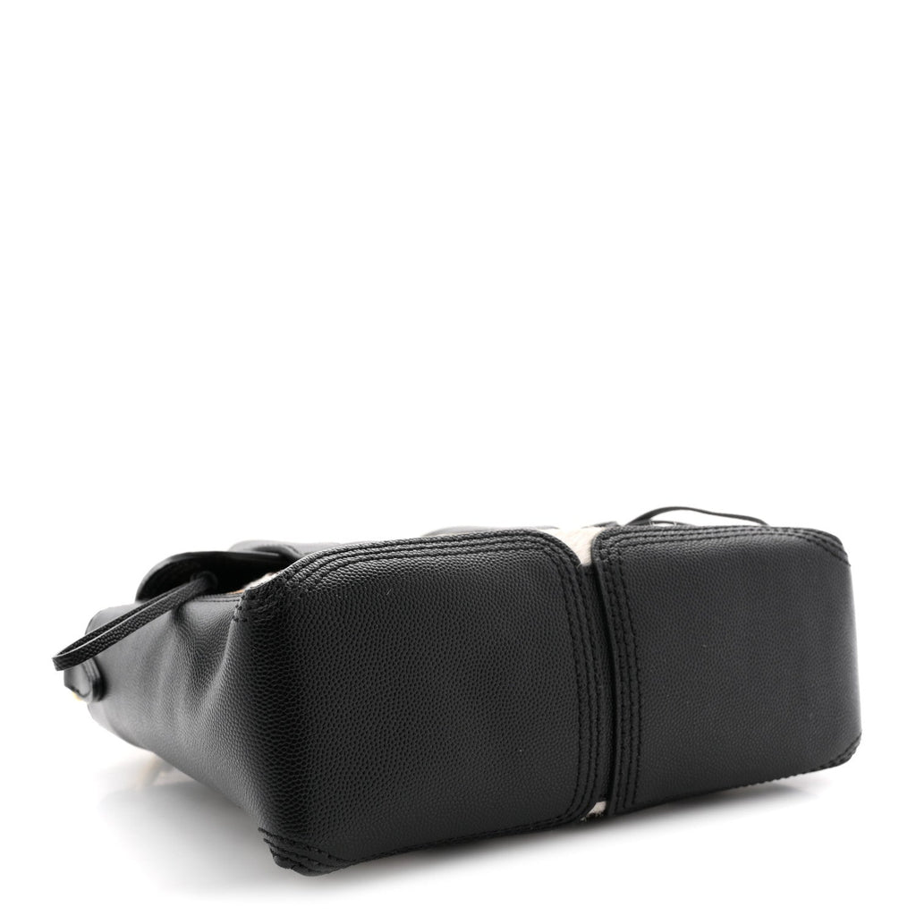 Calf Hair Polka Dot Mini Pashli Satchel Black