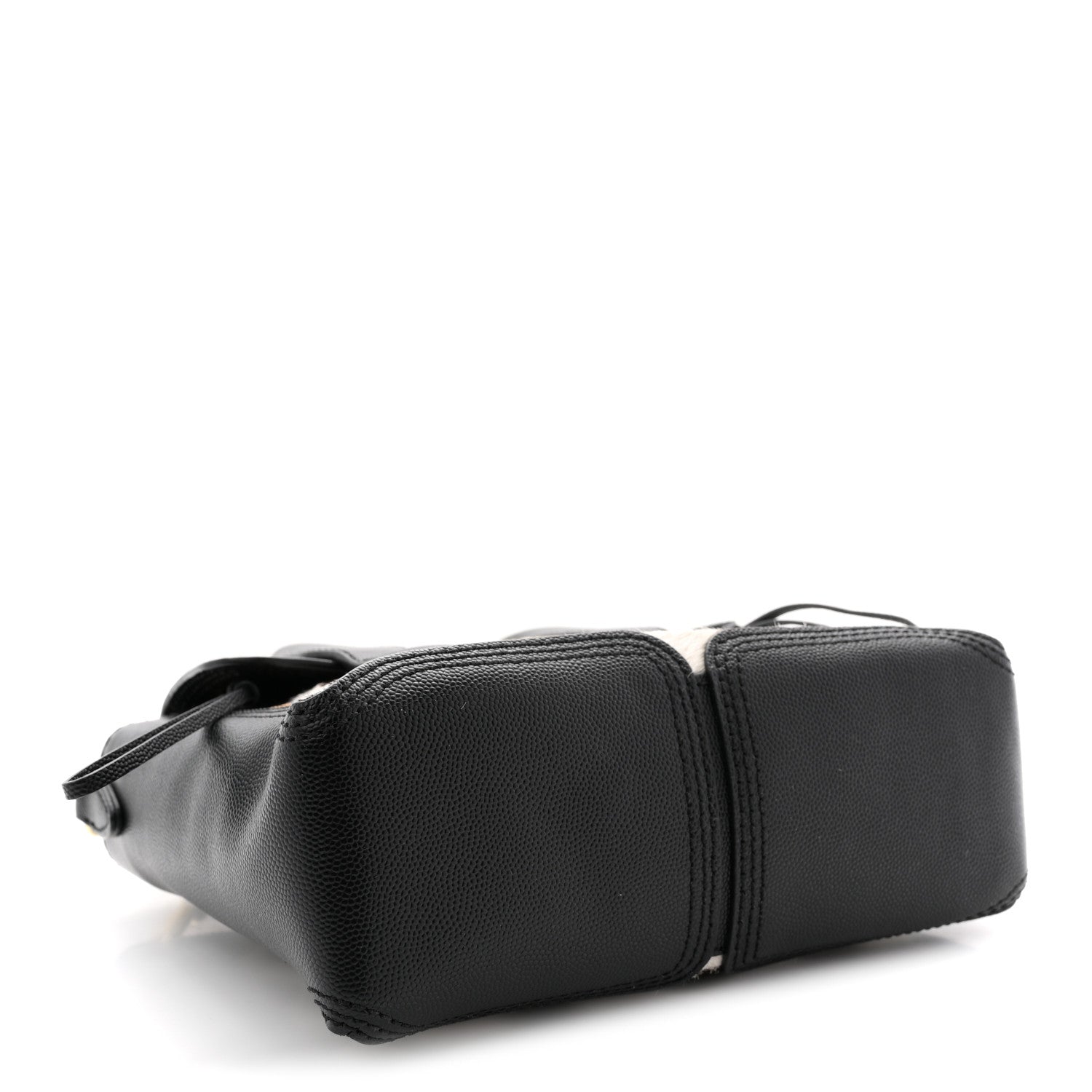 Calf Hair Polka Dot Mini Pashli Satchel Black