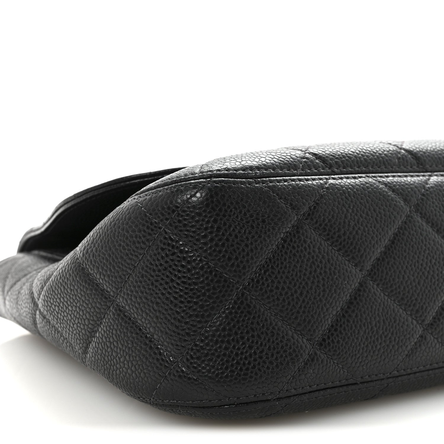 Caviar Quilted Jumbo Single Flap Black