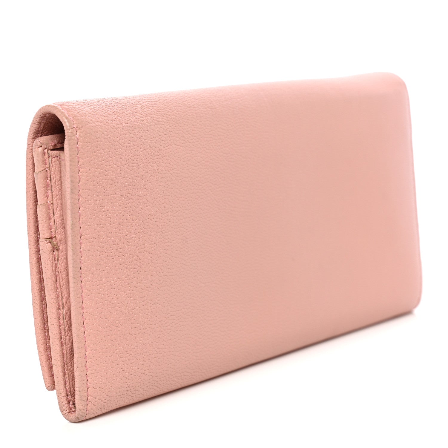 Chevre Belle De Jour Continental Wallet Pink