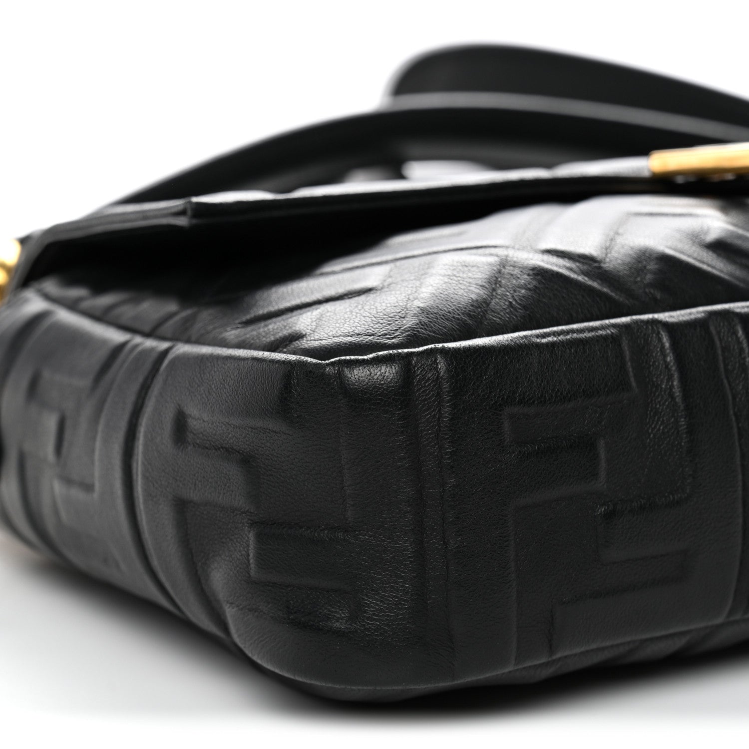 Nappa FF 1974 Embossed Baguette Black