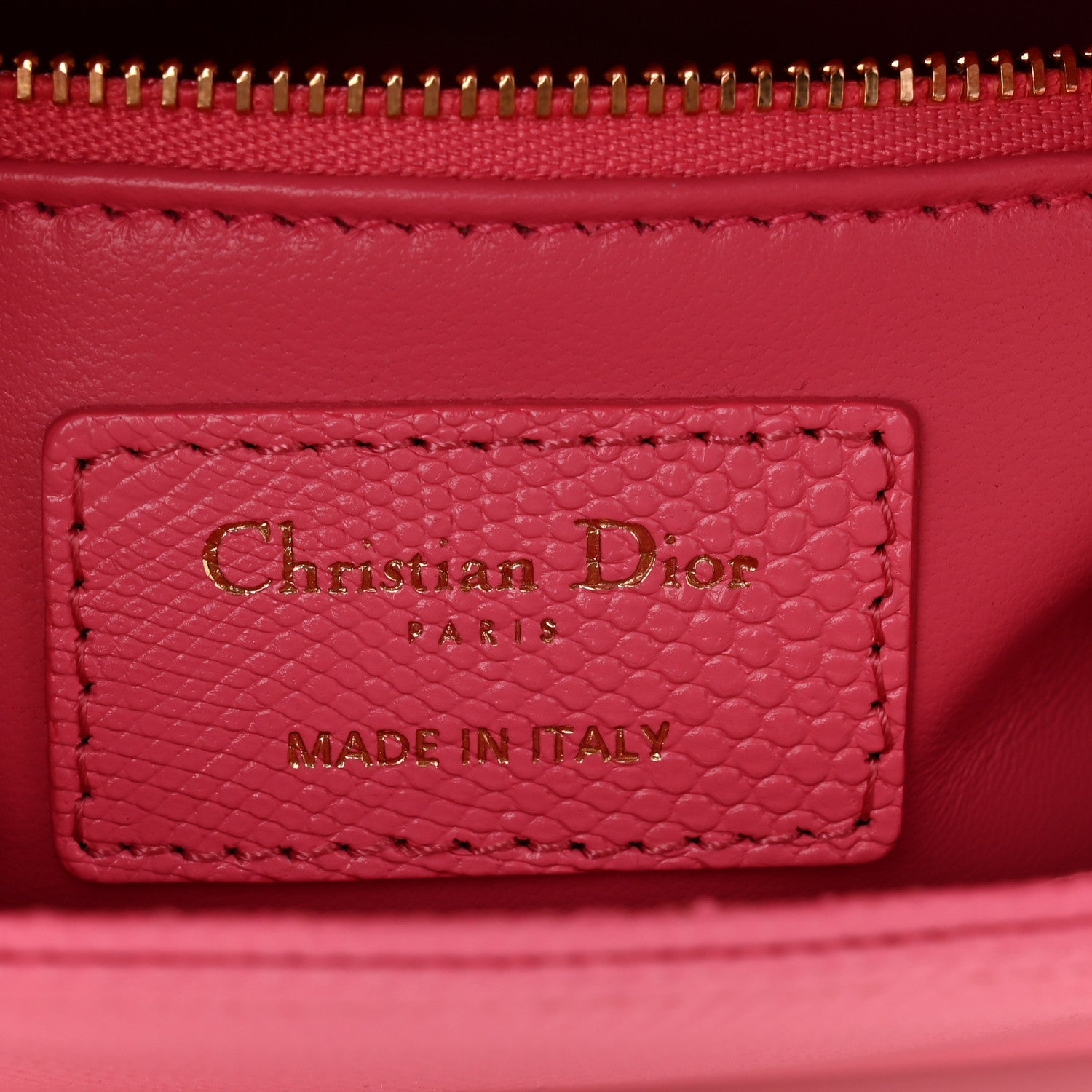 Lizard Mini Lady Dior Pink