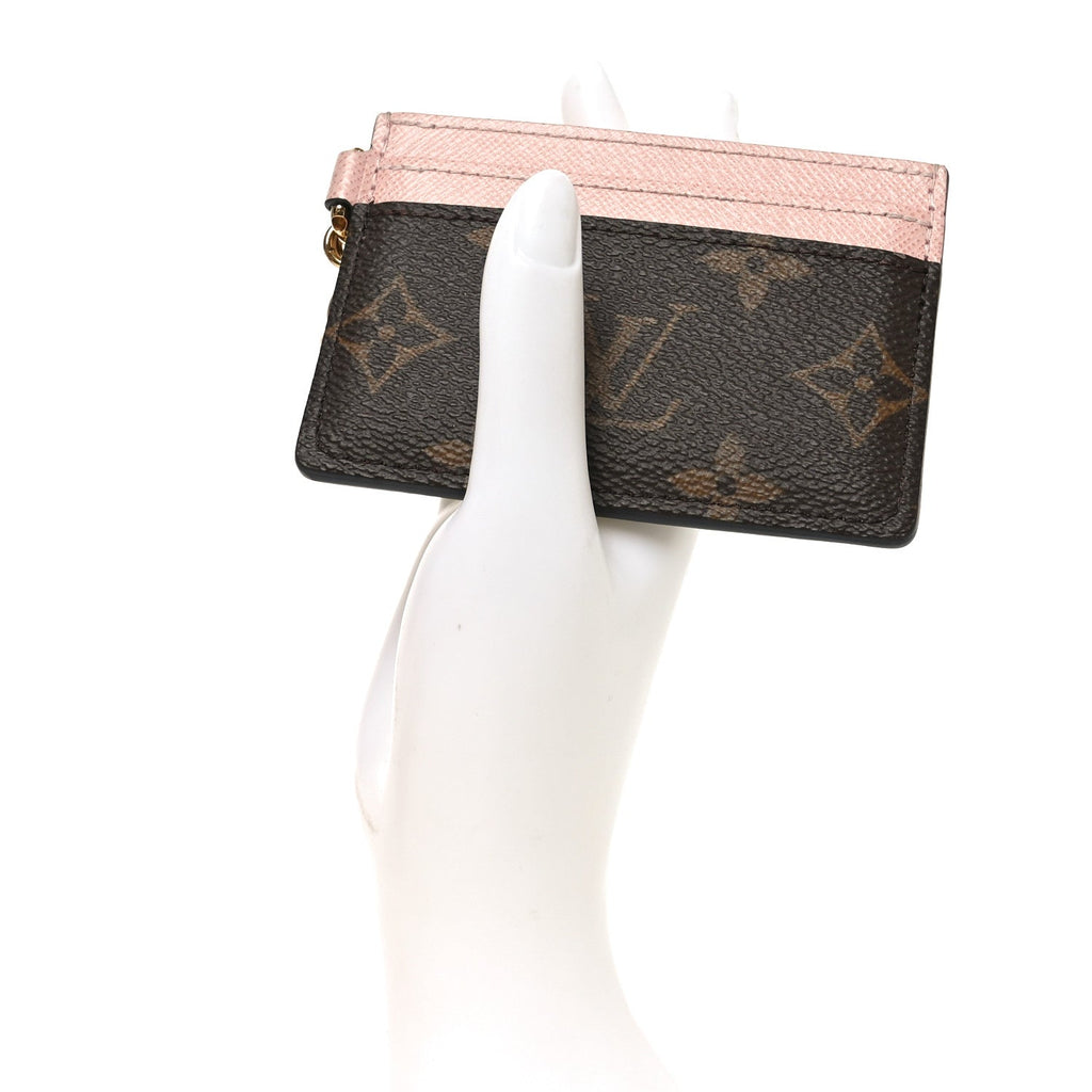 Monogram LV Charms  Holder Rose Ballerine