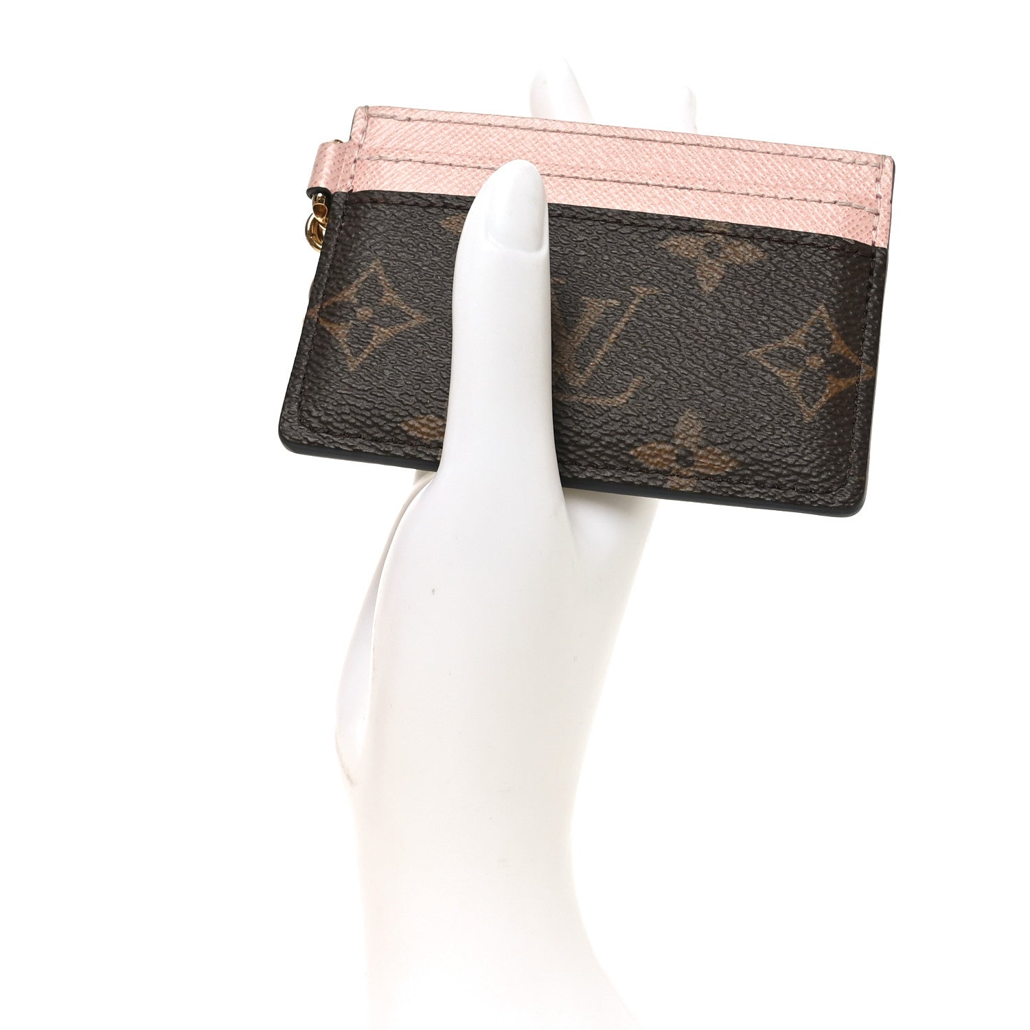 Monogram LV Charms  Holder Rose Ballerine