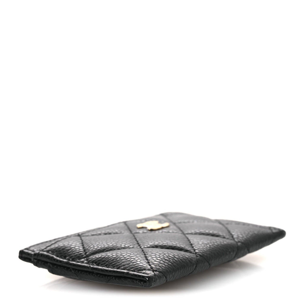 Caviar Quilted  Holder Black