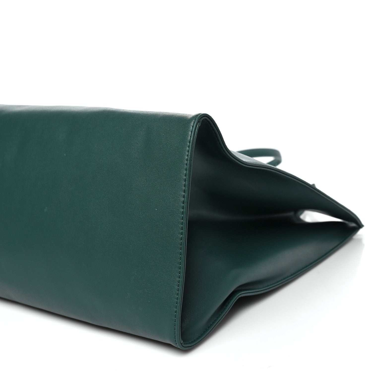 Vegan Leather Large Shopping Bag Dark Olive