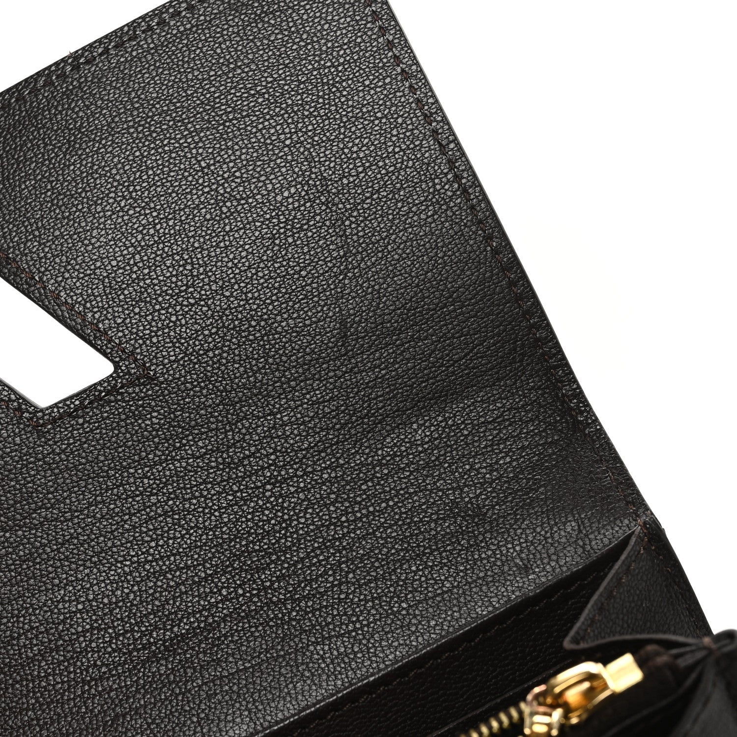 Snakeskin Twist Wallet Brown
