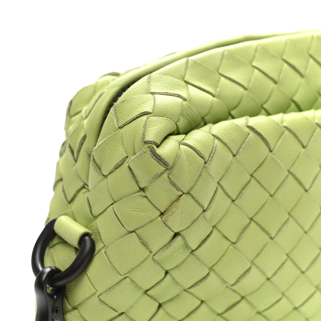 Nappa Intrecciato Small Camera Bag Acid Kiwi