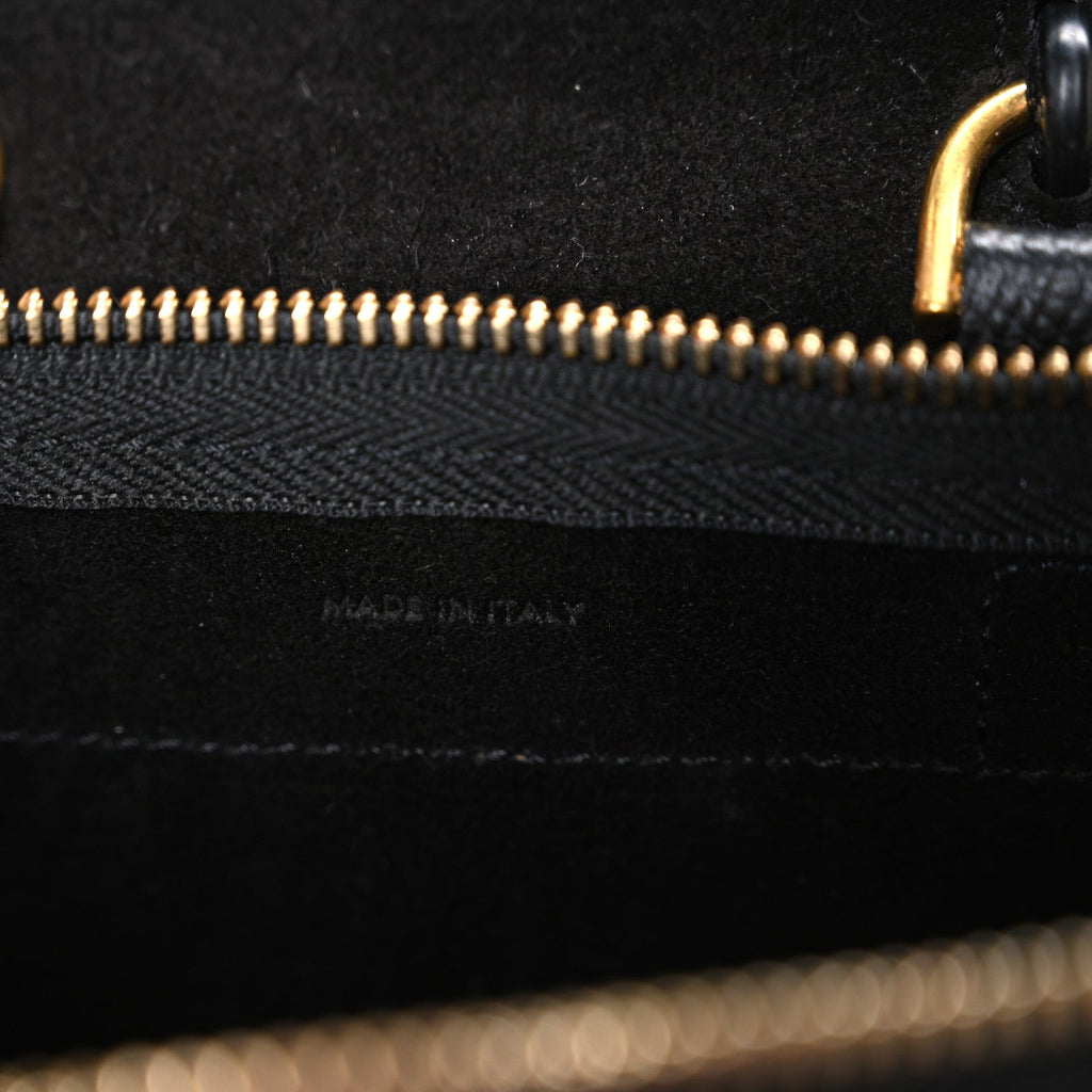 Grained Calfskin Nano Belt Bag Black