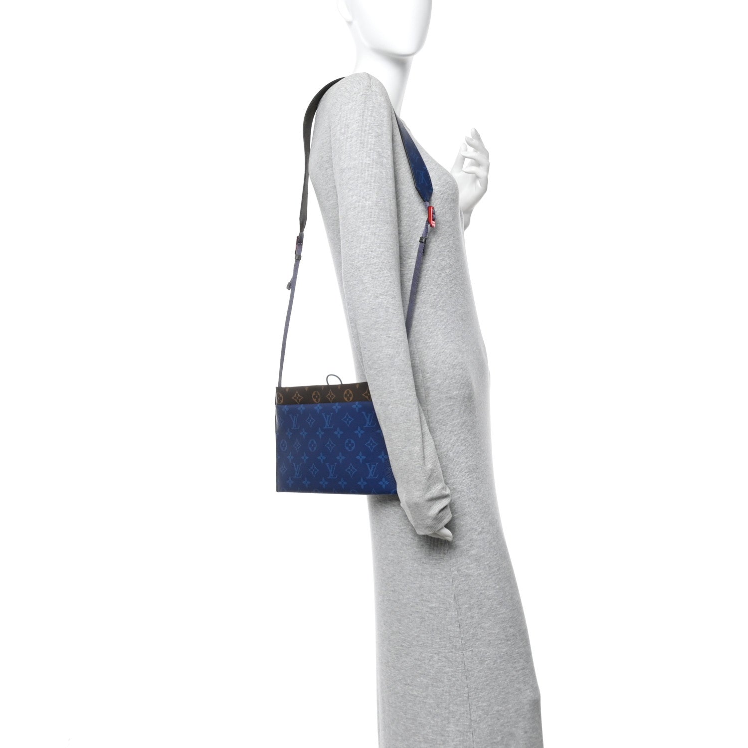 Monogram Small Outdoor Pouch Pacific Blue