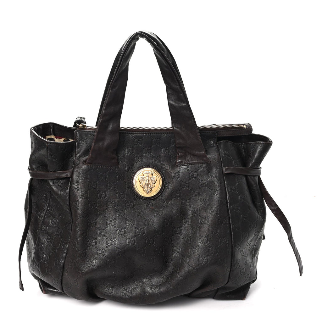 Guccissima Medium Hysteria Tote Brown