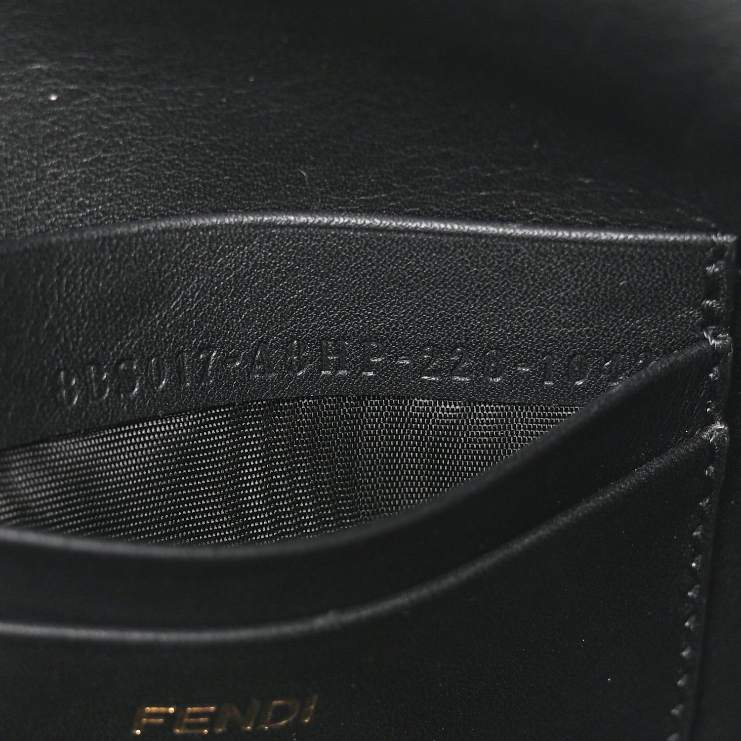 Shearling Vitello Dolce Macro FF 1974 Mini Tobacco Black
