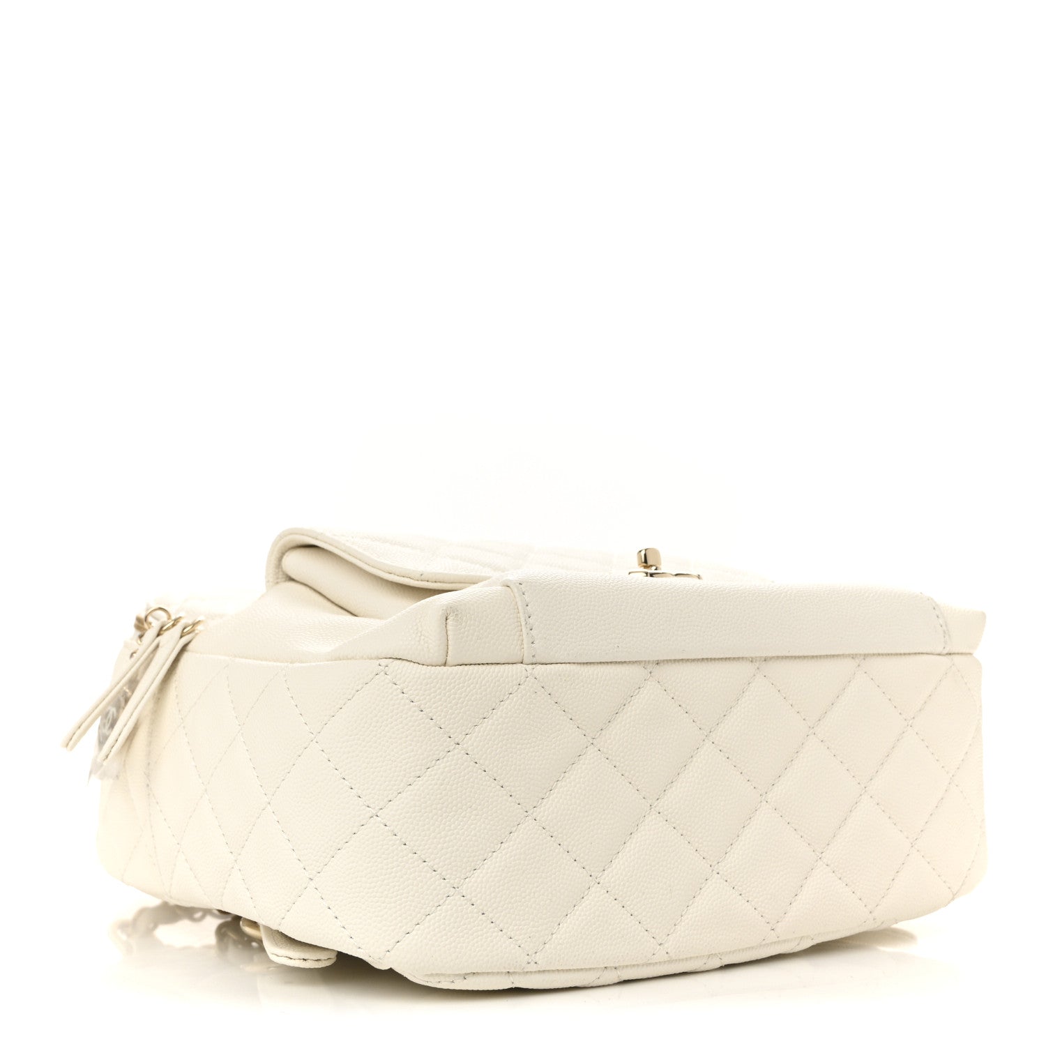 Caviar Quilted Small CC Day Backpack White