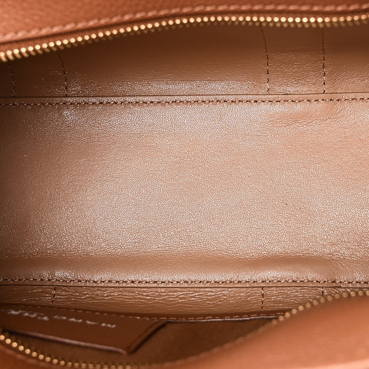 Grained Calfskin Small The Tote Bag Argan Oil