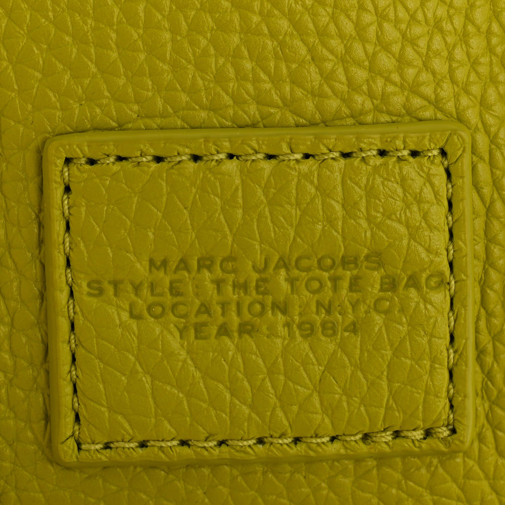 Grained Calfskin Micro The Tote Bag Citronelle