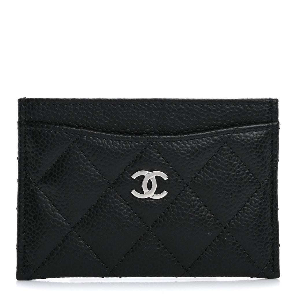Caviar Quilted  Holder Black