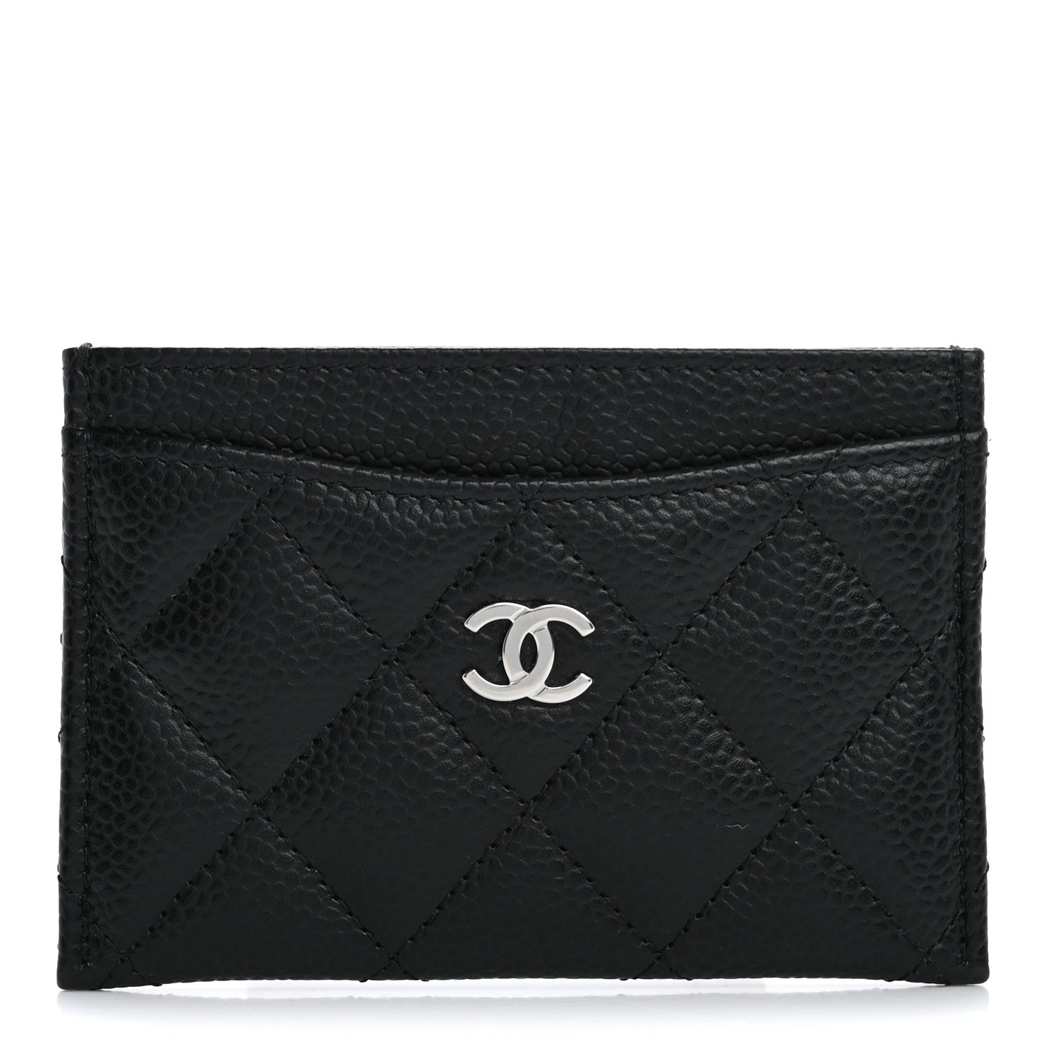 Caviar Quilted  Holder Black