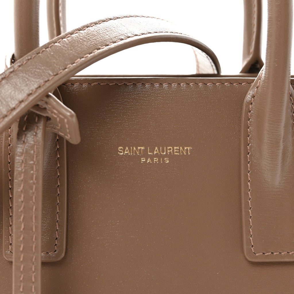 Calfskin Nano Sac De Jour Dark Beige