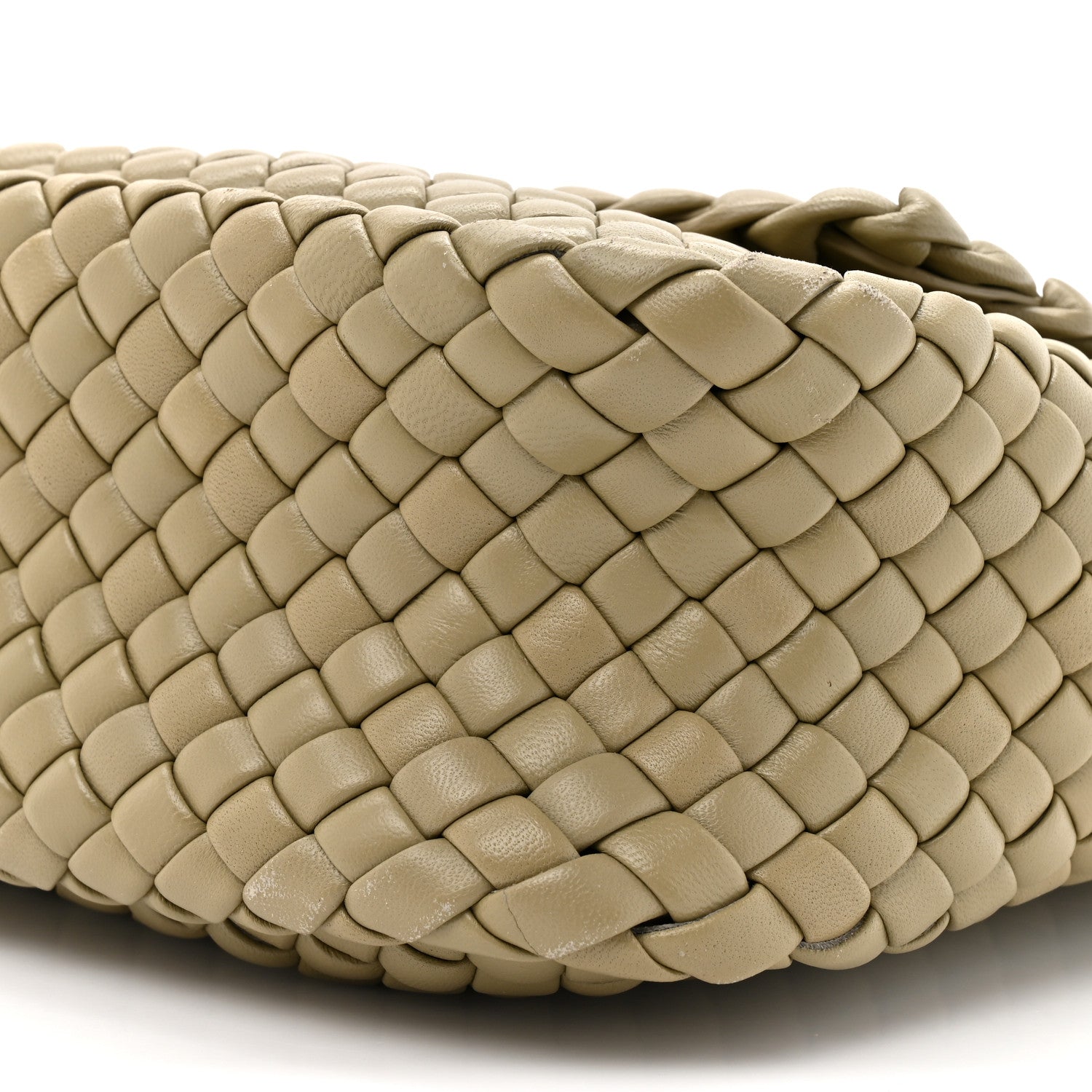 Nappa Intrecciato Small Cobble Shoulder Bag Camel