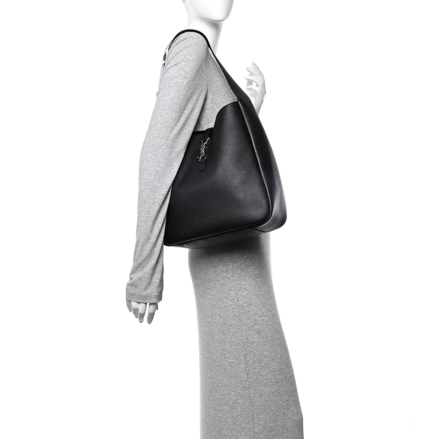 Smooth Calfskin Large Le 5 A 7 Soft Hobo Black