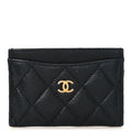 Caviar Quilted  Holder Black