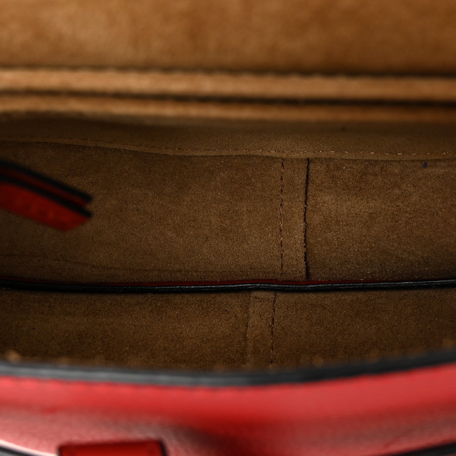 Grained Calfskin Mini Gate Crossbody Bag Scarlet Burnt Red
